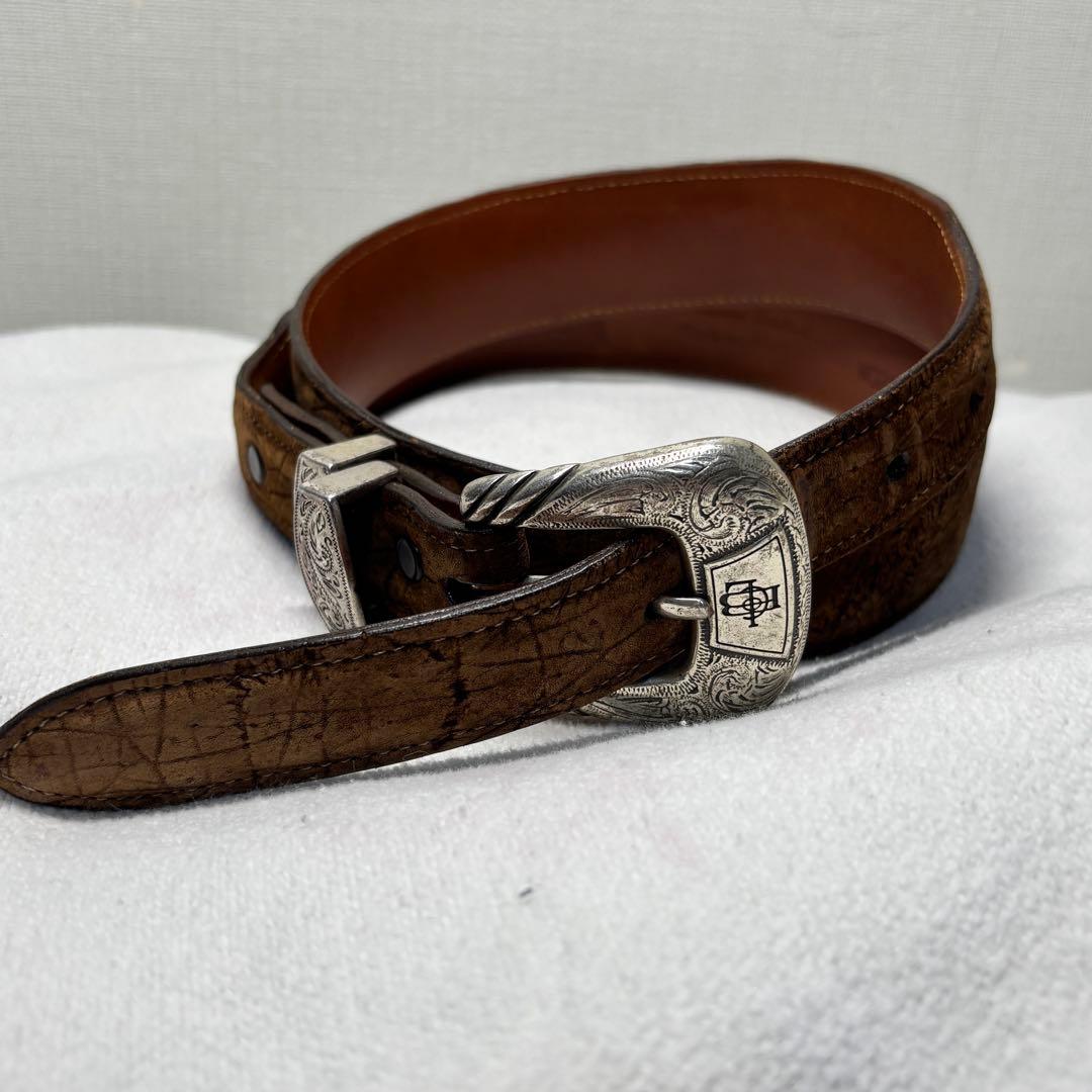 Lucchese ルケーシー　本革ベルト　ウエスタン　105cm 34インチ