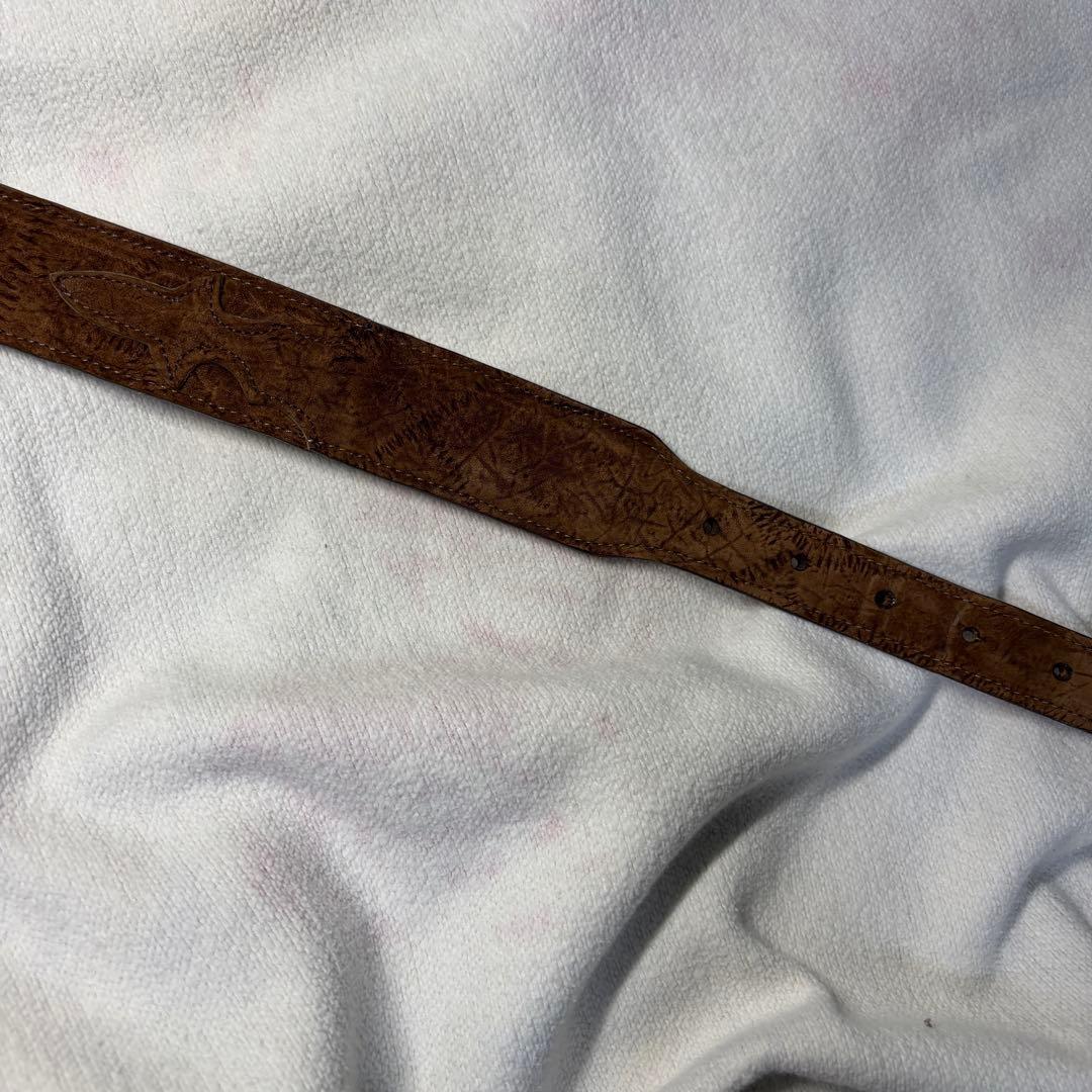 Lucchese ルケーシー　本革ベルト　ウエスタン　105cm 34インチ