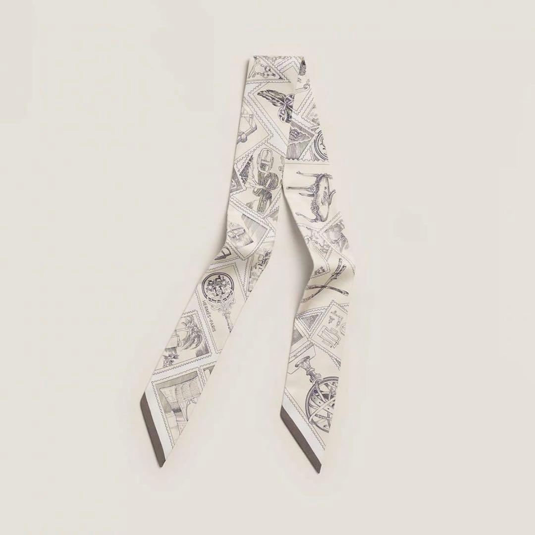 新品未使用★HERMES フォーブルの切手愛好家 ツイリー スカーフ