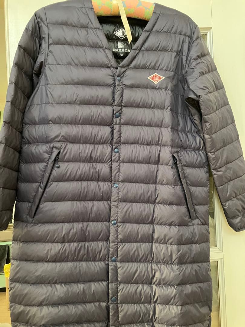 DANTON ＊ ロングダウンジャケット＊ネイビー＊美品