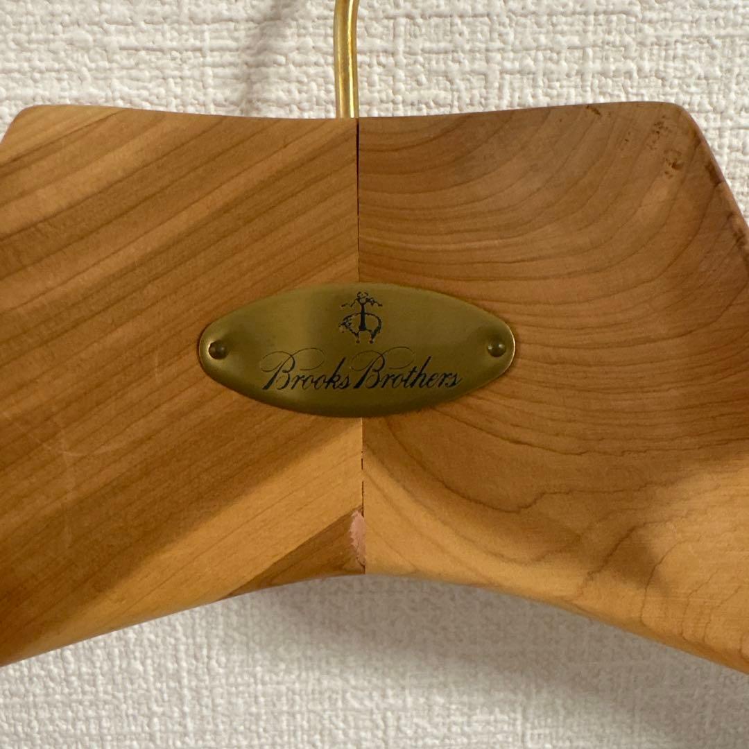Brooks Brothers 木製衣類ハンガー　13本