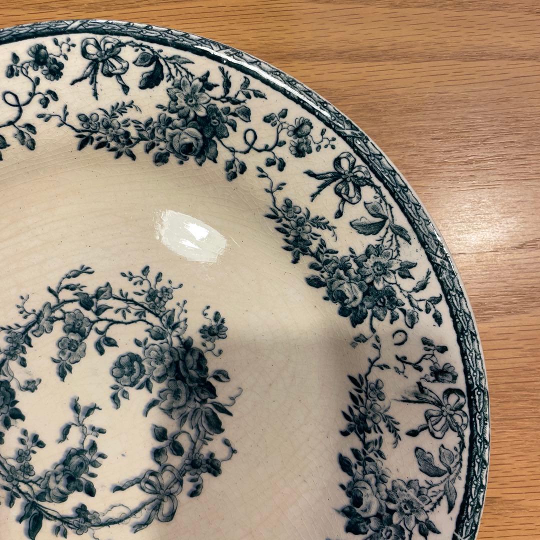 アンティークプレート　Gien ジアン ディナープレート フランス 絵皿