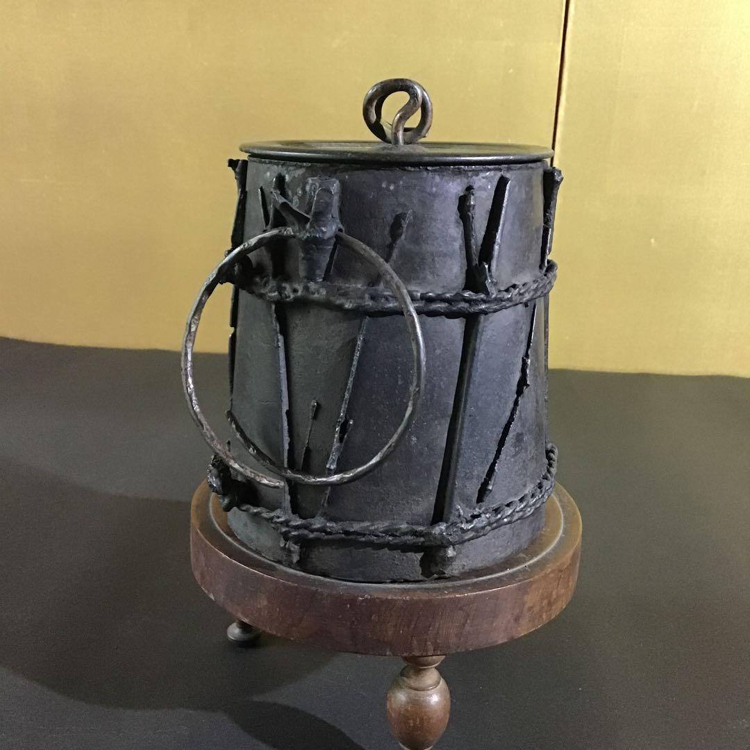 時代野点　鉄釜　幕末期