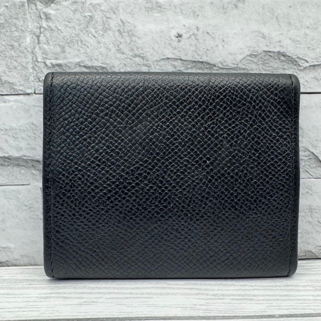 【美品】ブルガリ　ケース　ブルガリマン　サークルロゴ　レザー　ブラック
