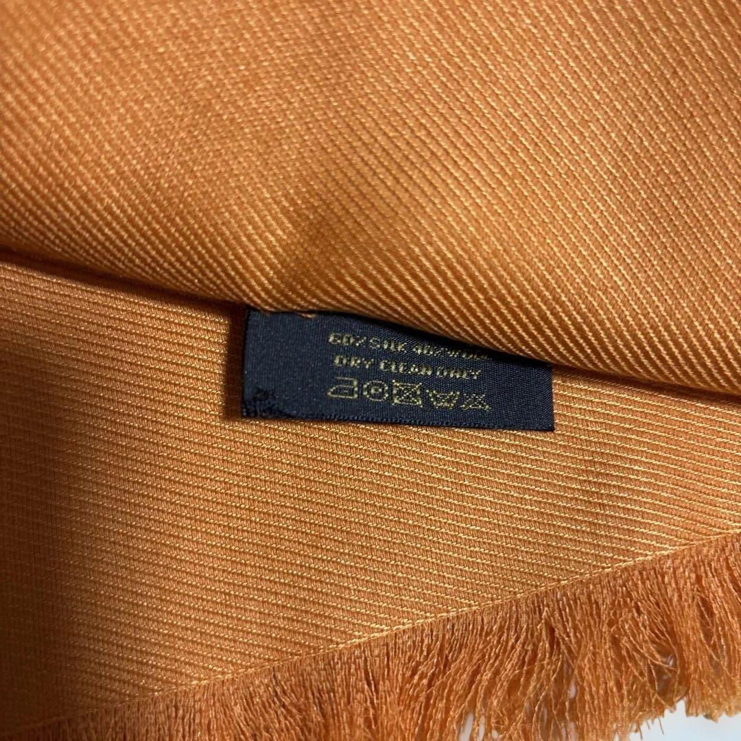 LOUIS VUITTON 大判スカール　オレンジ　美品　箱入り