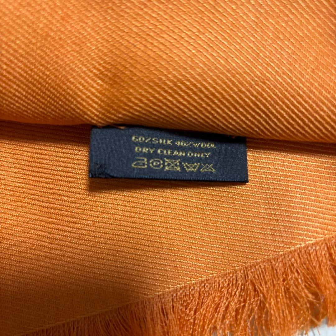 LOUIS VUITTON 大判スカール　オレンジ　美品　箱入り