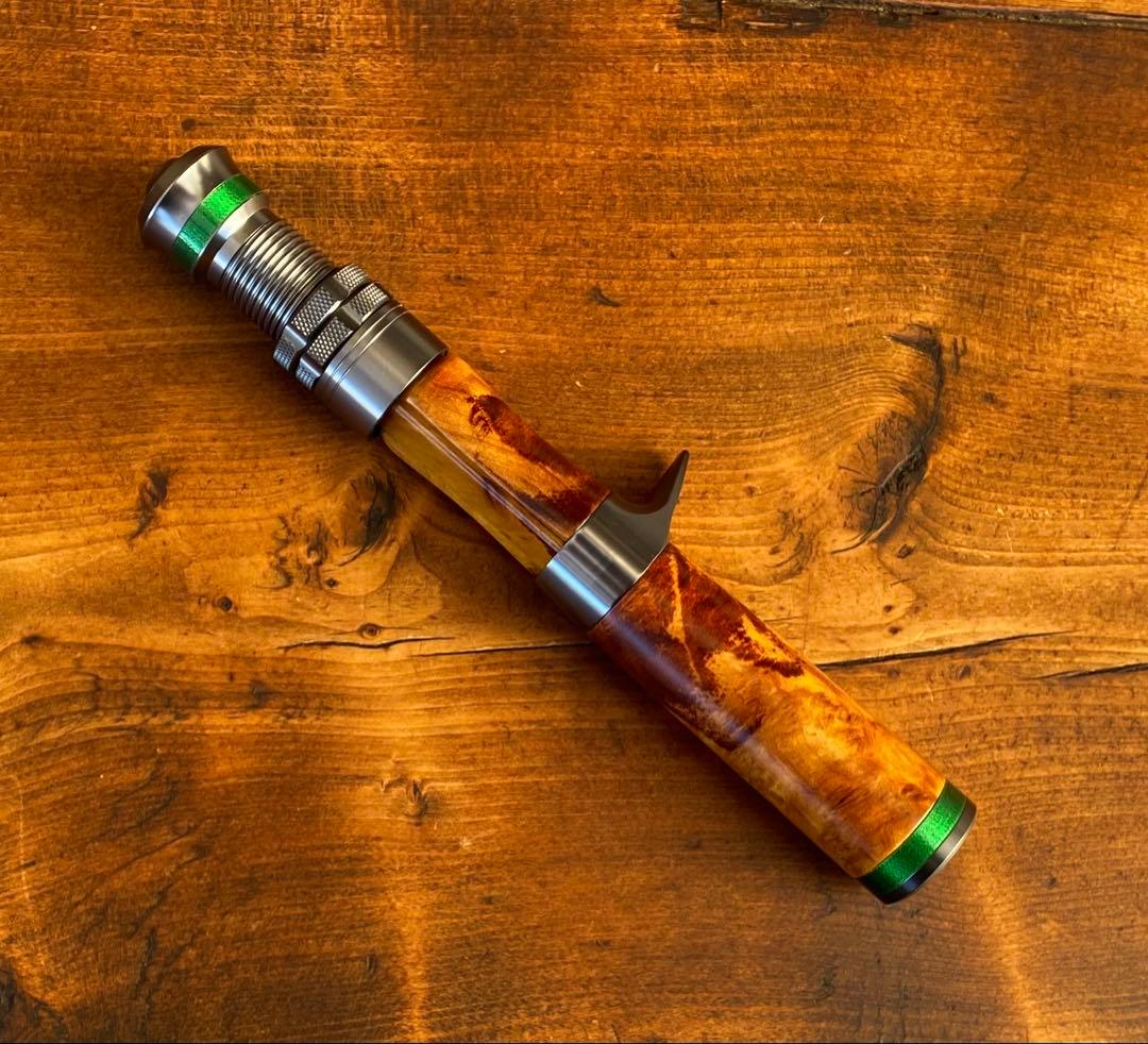 トラウトロッド　長さ調節できるロッド　ウッドグリップ　ベイトロッド　パックロッド