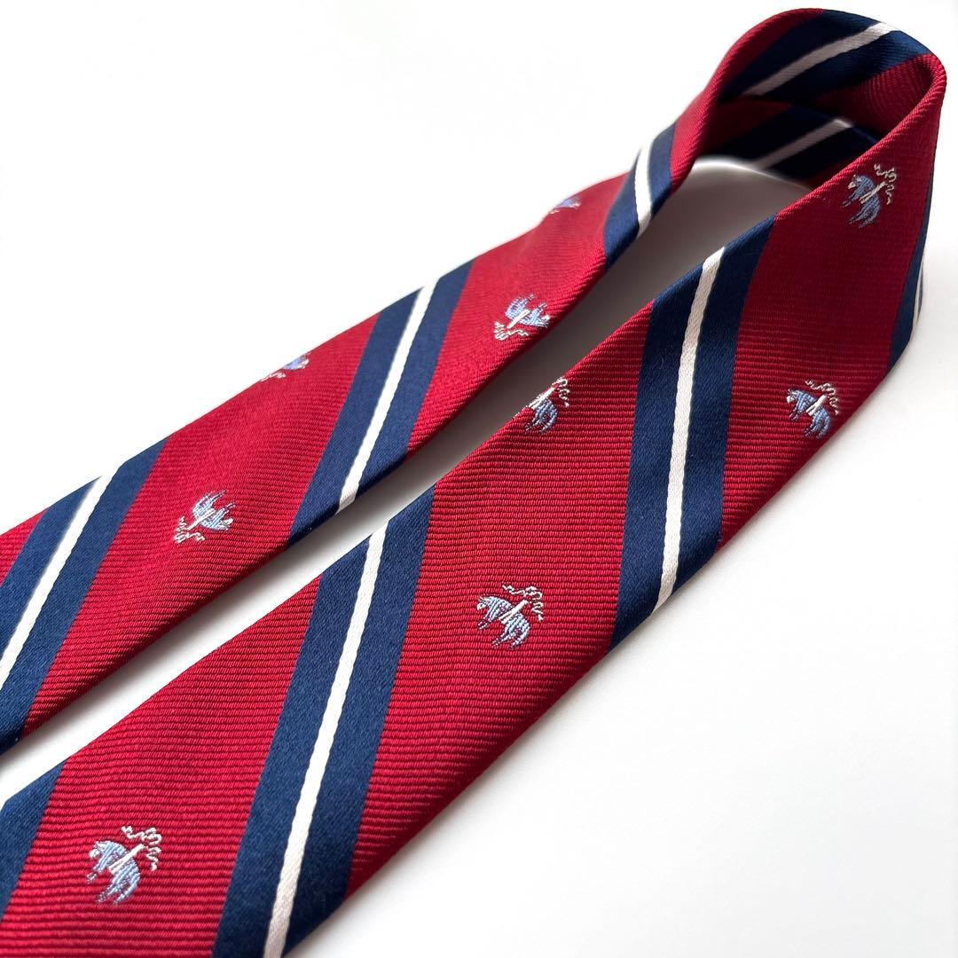 ꧁極美品꧂ ブルックスブラザーズ ネクタイ ゴールデンフリース ロゴ レッド