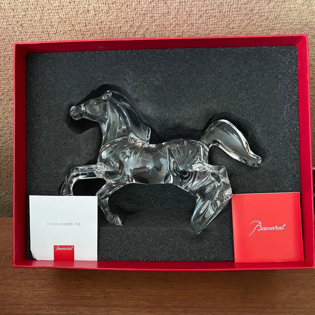バカラクリスタル　馬の置物