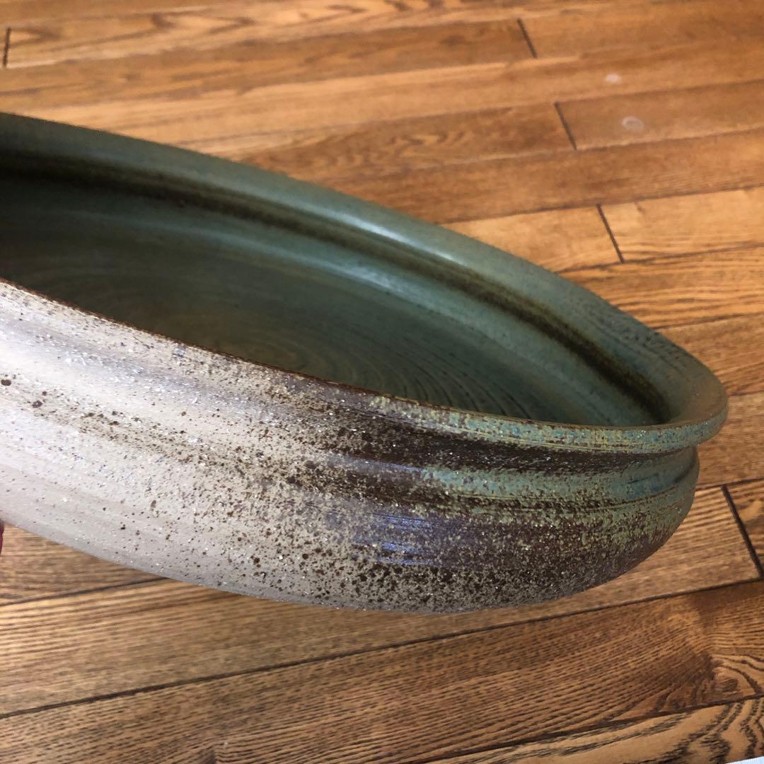 花器　大皿　丸　華道　水盤　花瓶