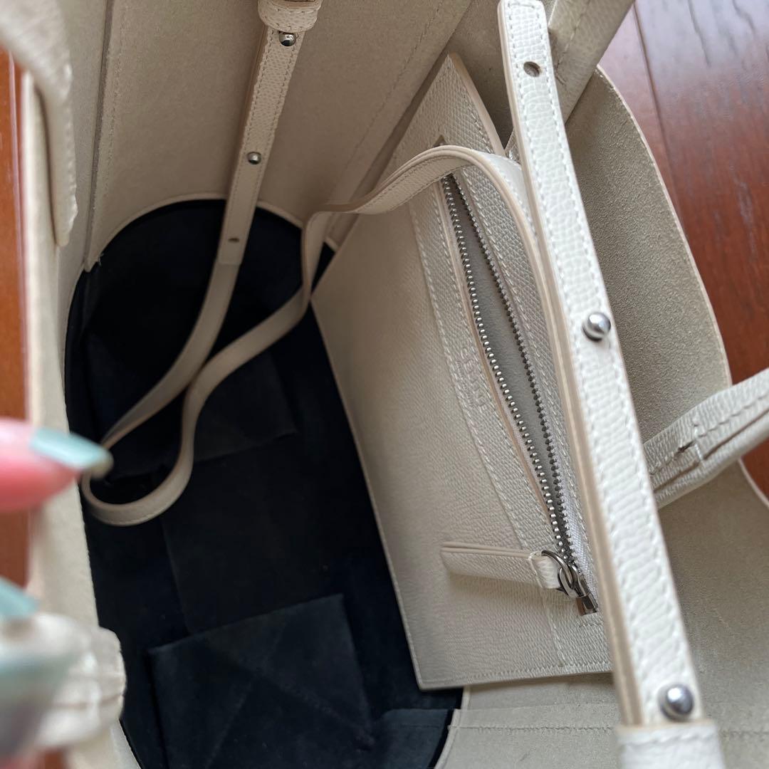 CELINE カバ スモール ホワイト×ブラック