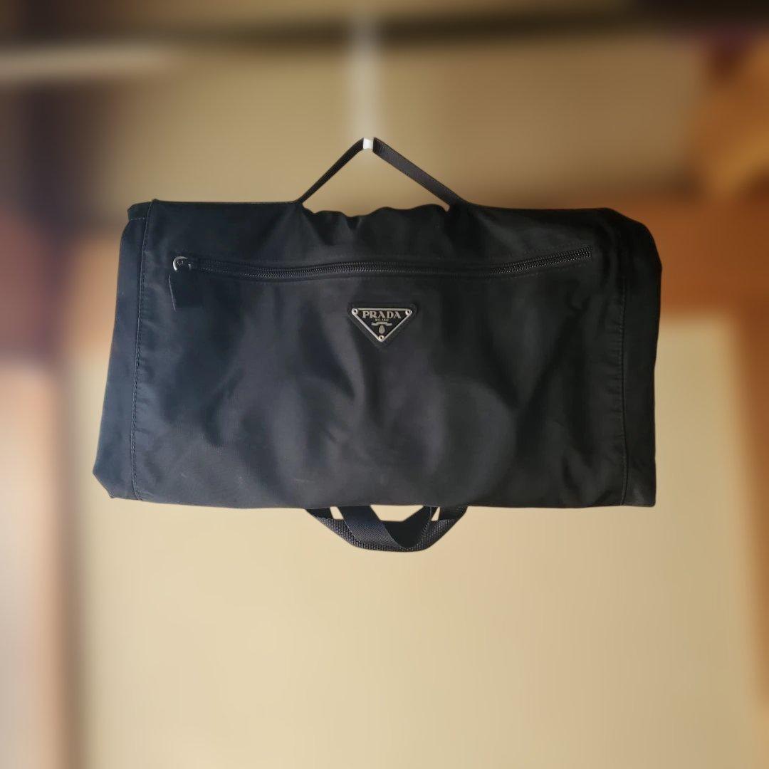 PRADA　折り畳みタイヤ付ナイロンキャリーバック