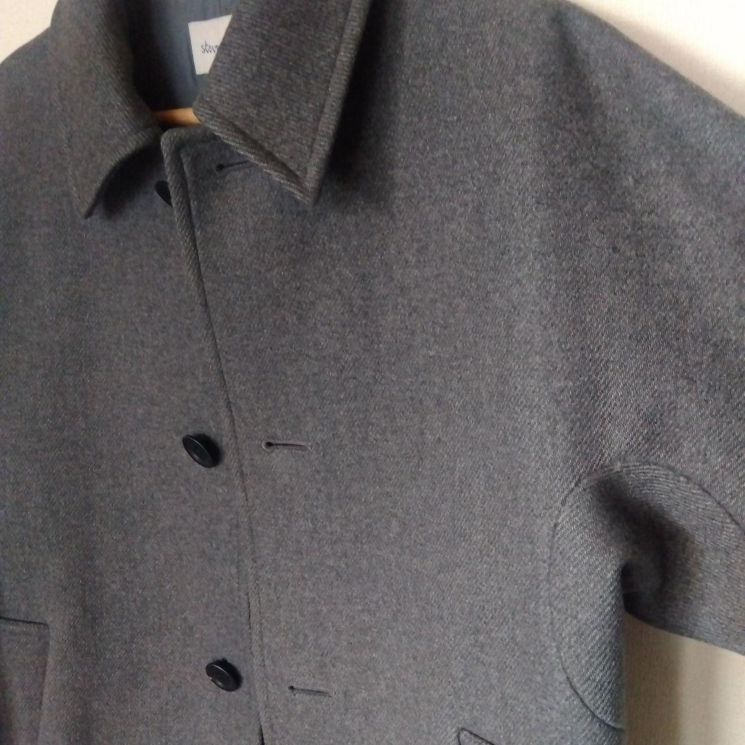 steven alan ステンカラーコート　バルマカンコート S グレー