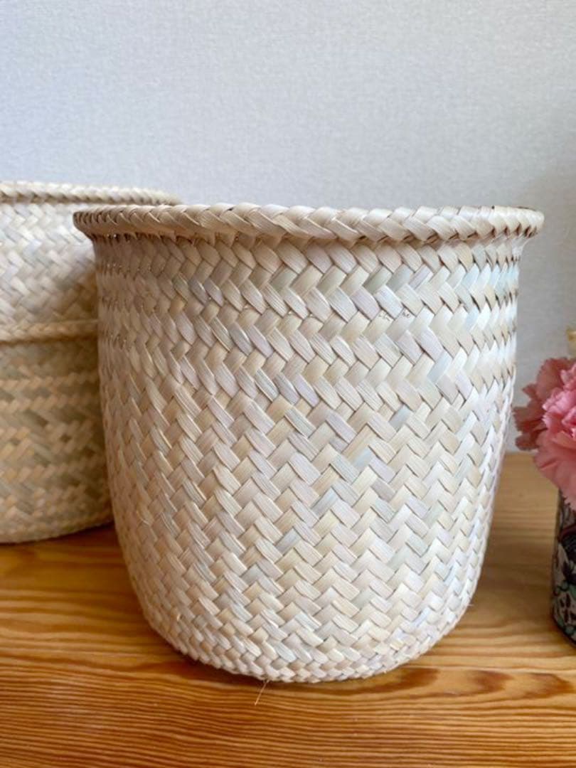 メキシコ　オアハカ　パームヤシ　カゴ　3点セット