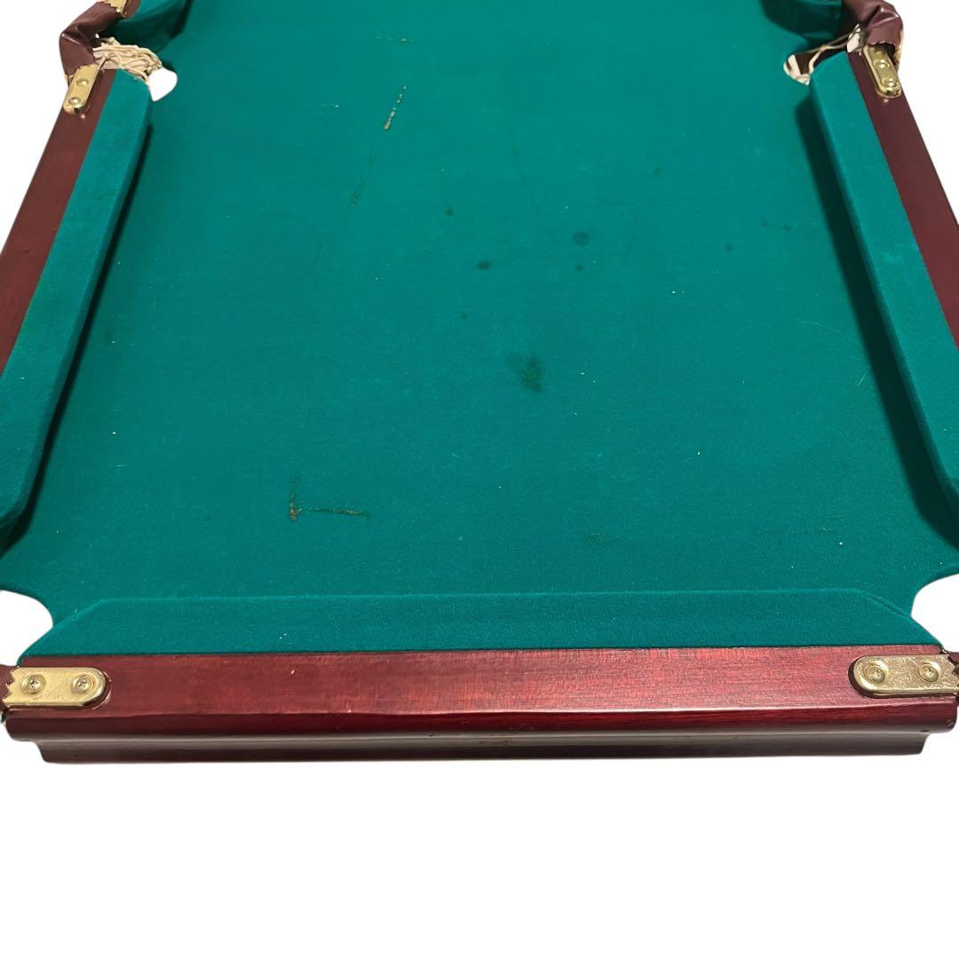 ✨【良品】ミニビリヤード台　一式　キュー2本　組み立て簡単