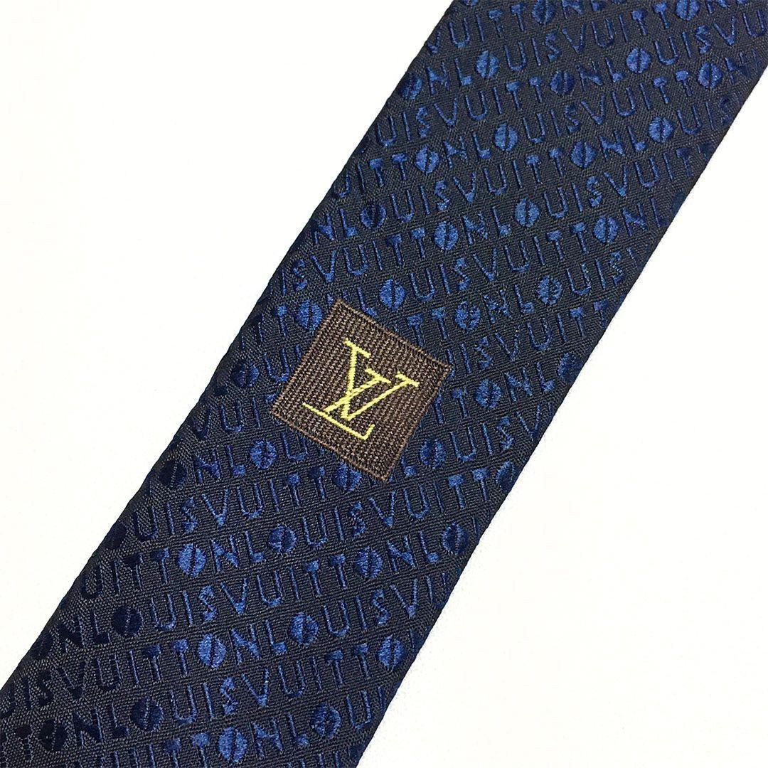 未使用級 ルイヴィトン Louis Vuitton ネクタイ ジャガード