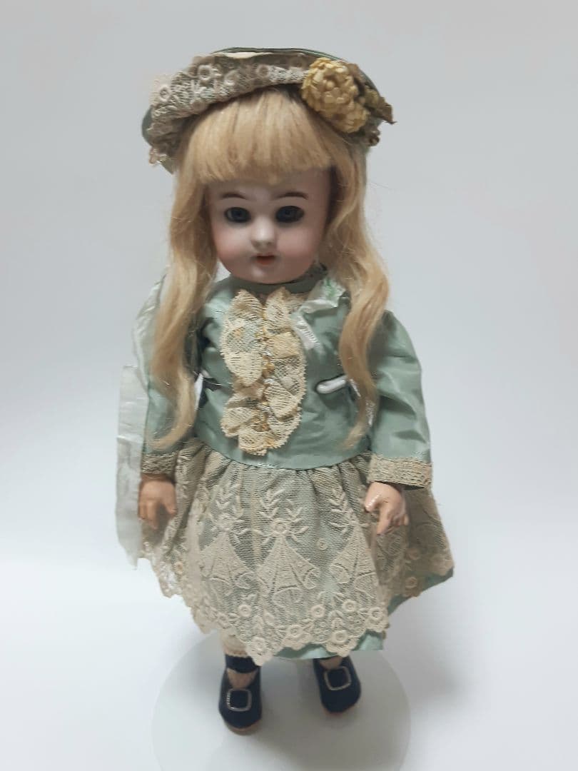 アンティーク ビスクドール DEP ジュモー / 着せ替えドレス+ウィッグ付き