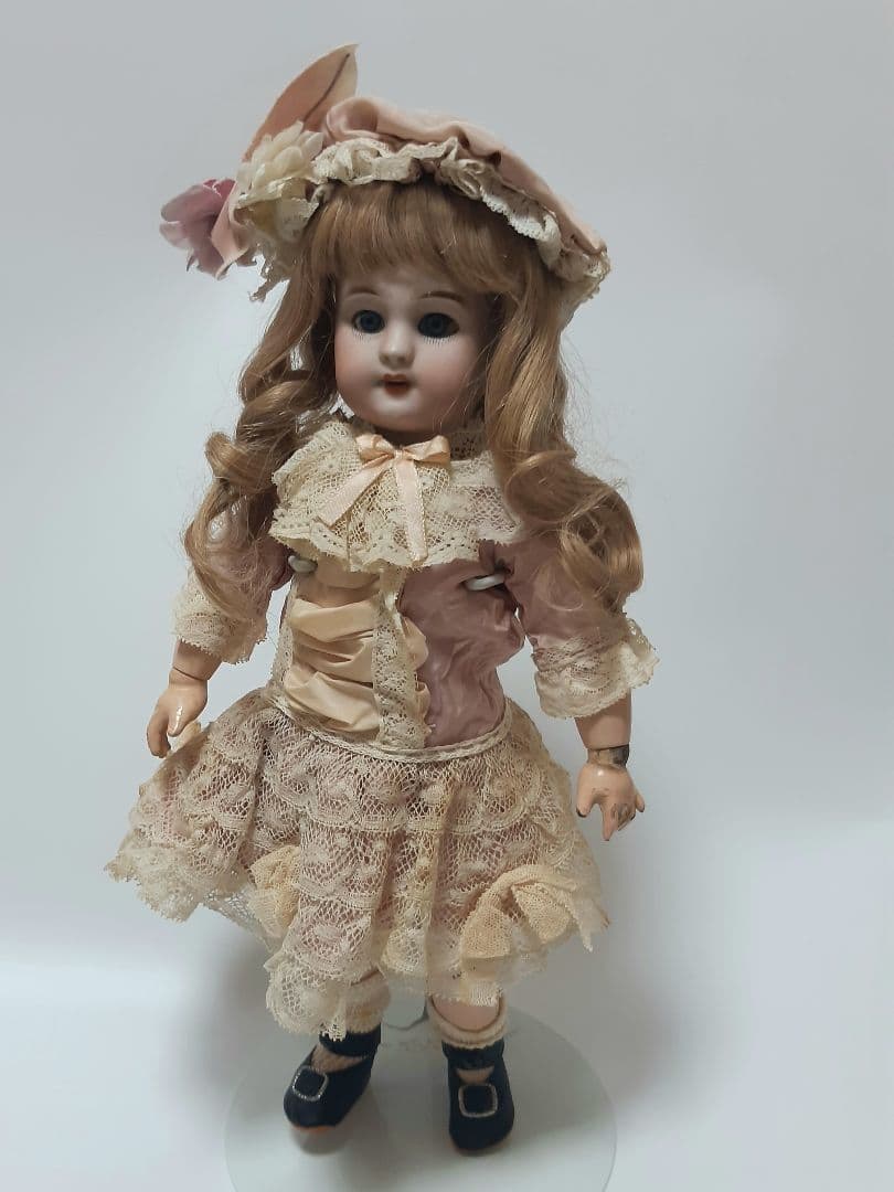 アンティーク ビスクドール DEP ジュモー / 着せ替えドレス+ウィッグ付き