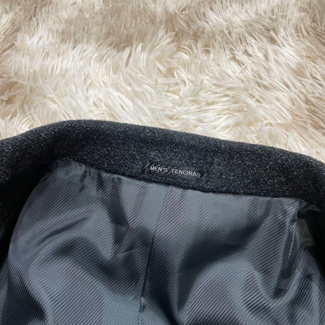 美品　メンズティノラス　チェスターコート　メンズ　メルトン　ロング　マキシ丈