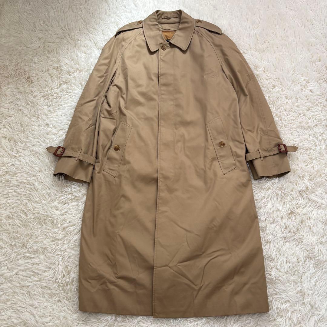 バーバリー ノバチェック トレンチコート ライナー付 メンズL相当 ベージュ