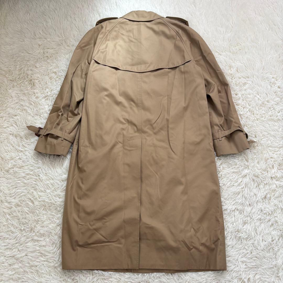 バーバリー ノバチェック トレンチコート ライナー付 メンズL相当 ベージュ