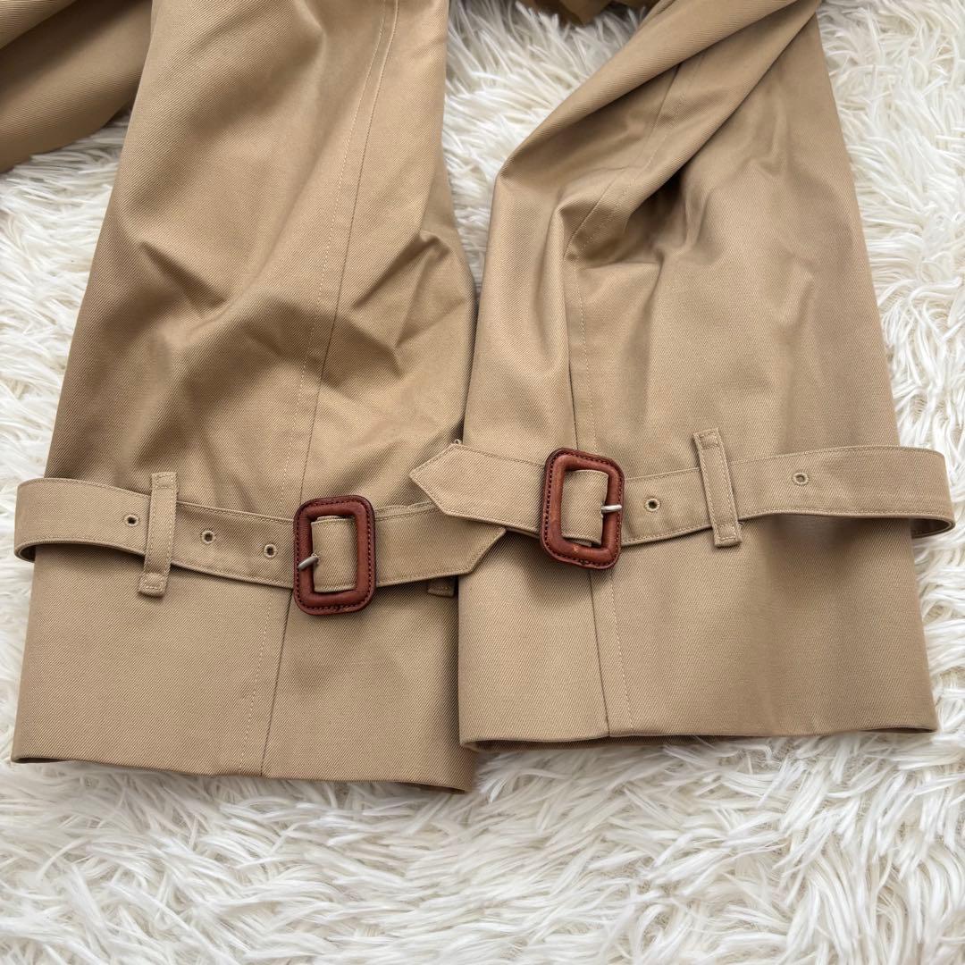 バーバリー ノバチェック トレンチコート ライナー付 メンズL相当 ベージュ