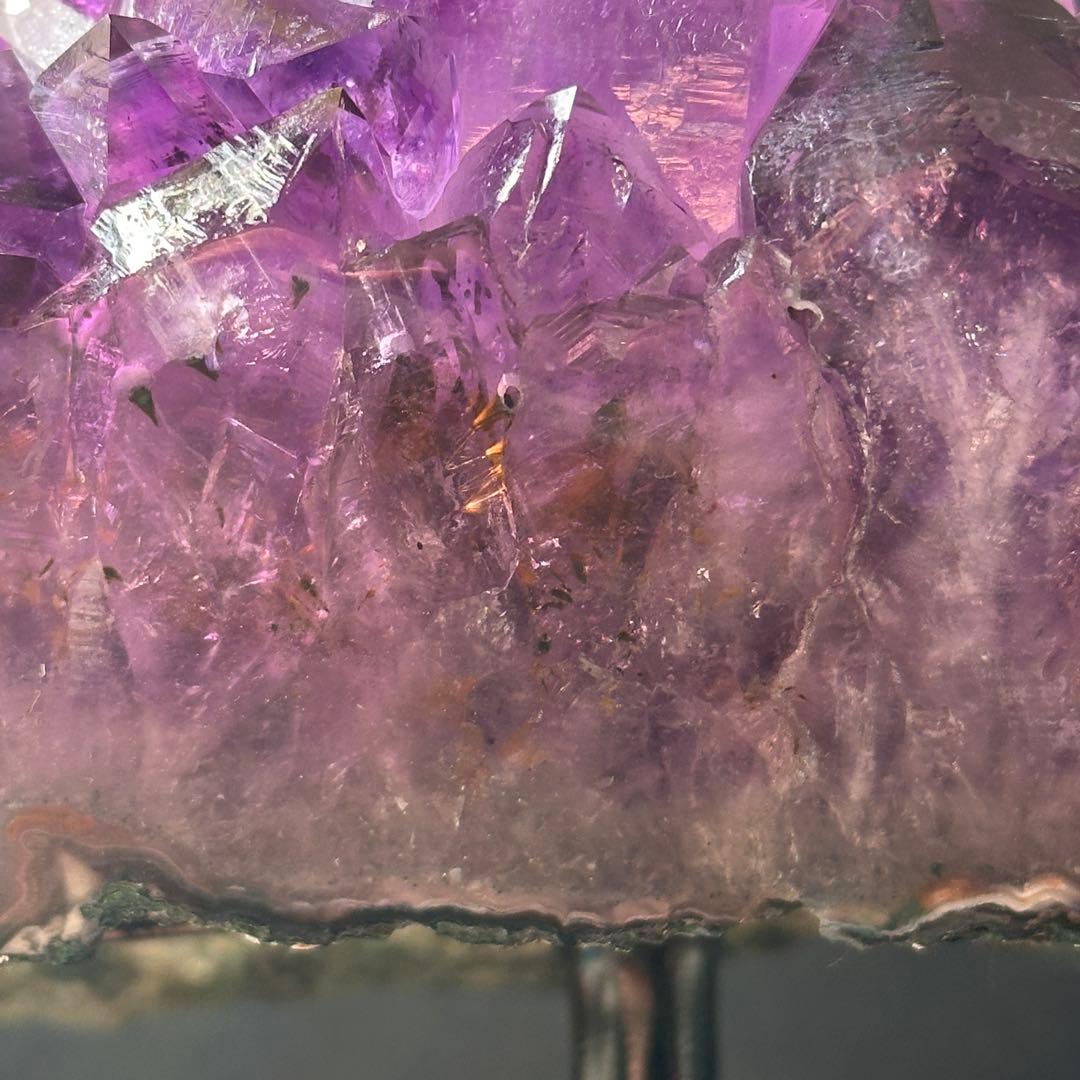 【最高品質】天然石 アメジストの原石　置物G.302