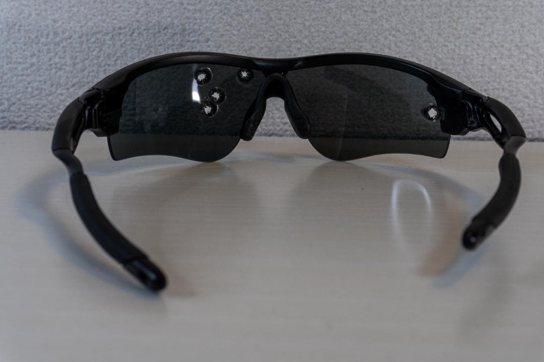 オークリーレーダーロックPRIZM IRIDIUM　5.56mm弾跡