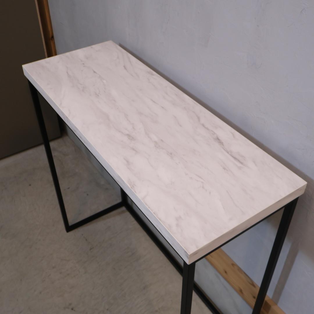 dinos ディノス Marbrim マーブリム 大理石調コンソールテーブル