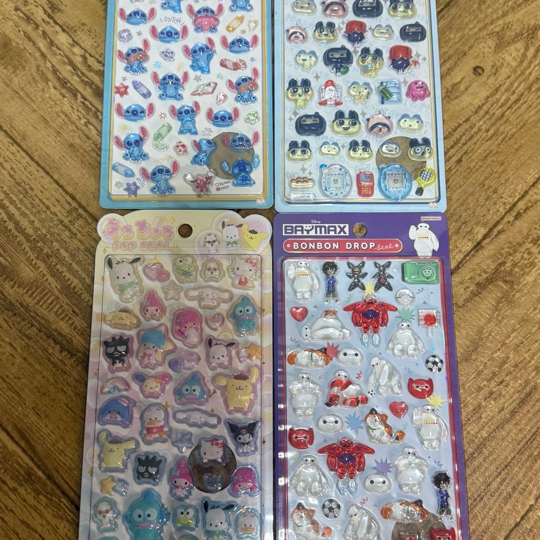 正規品 ボンボンドロップシール サンリオ 第2弾 ９種　たまごっち　スティッチ
