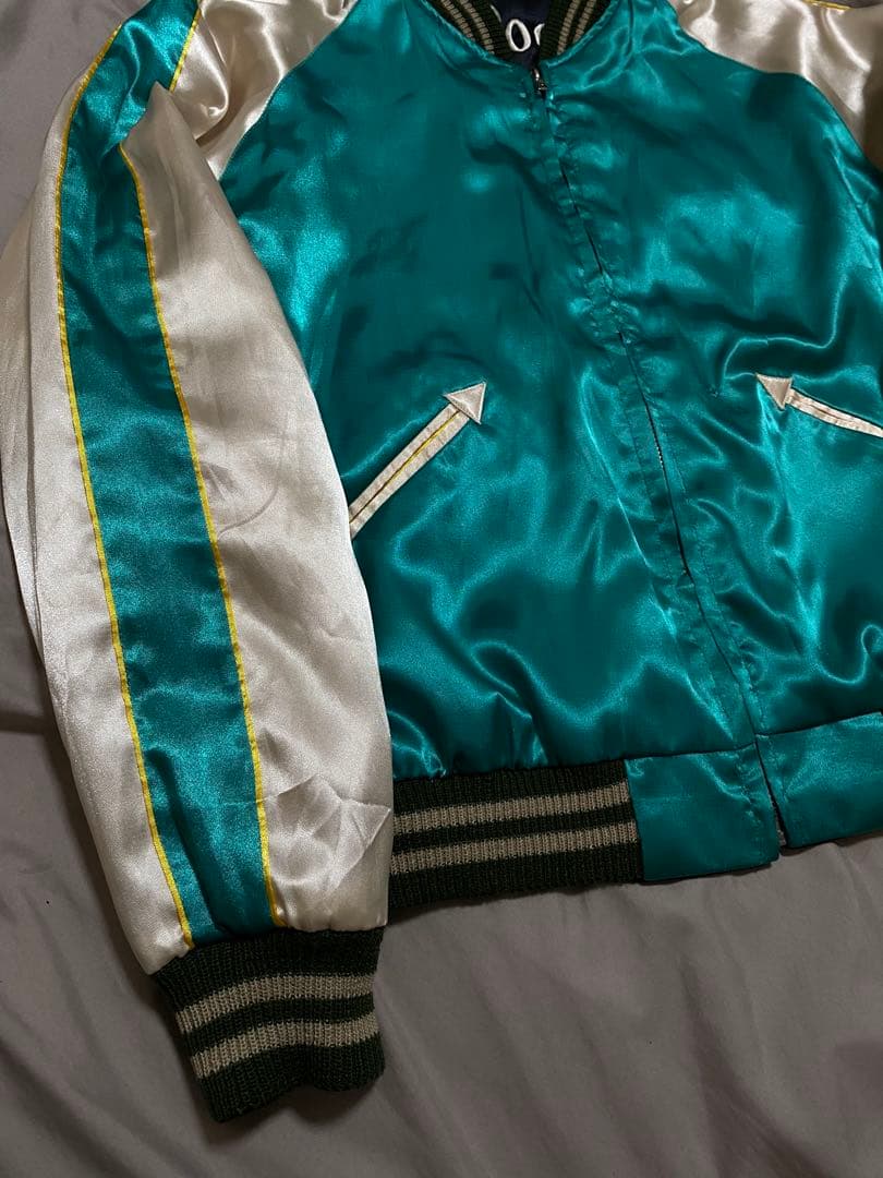 BEAMS 美品 ２面用 日本限定 龍 スカジャン unisex サテン