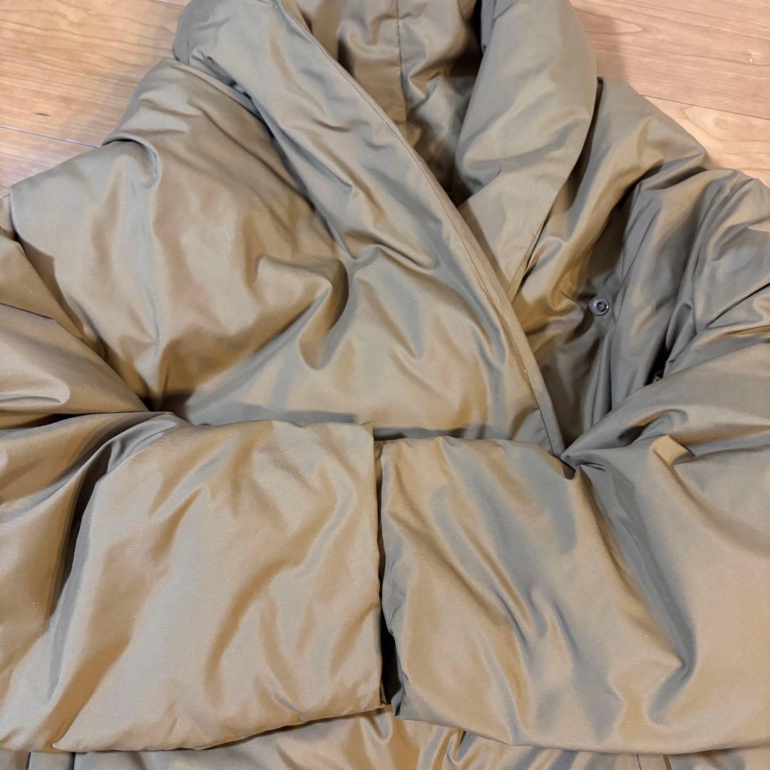 ミズイロインド　ダウン　ドレープコート