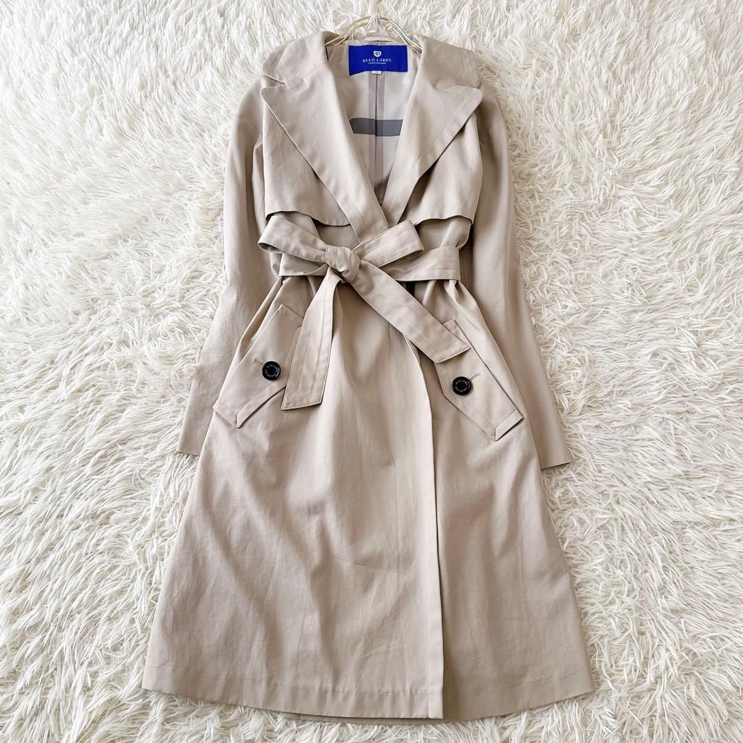 ブルーレーベルクレストブリッジ✨トレンチコート ガウンコート ベルト ベージュ