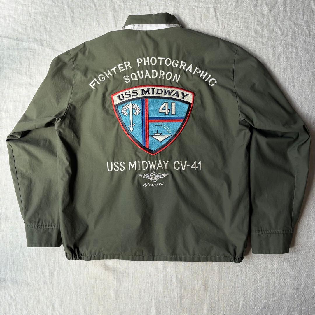 美品 AVIREX アヴィレックス リバーシブル スーべニアジャケット XL