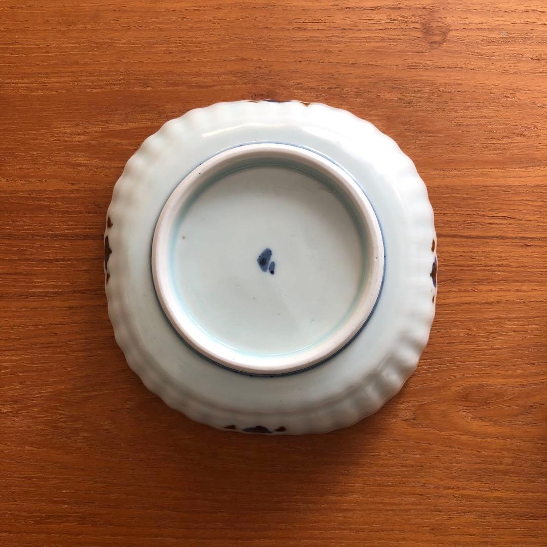 山口利枝　草花文しのぎ四方鉢　二個セット