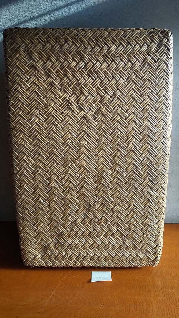 竹行李 竹籠 柳行李 大籠 収納籠 古民具 レトロ 002