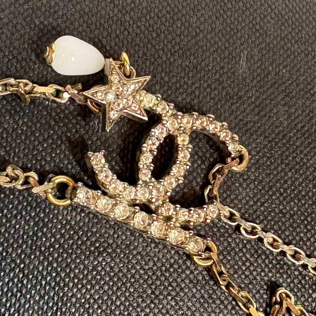 CHANEL シャネル　ブレスレット 星 ココマーク ラインストーン ゴールド