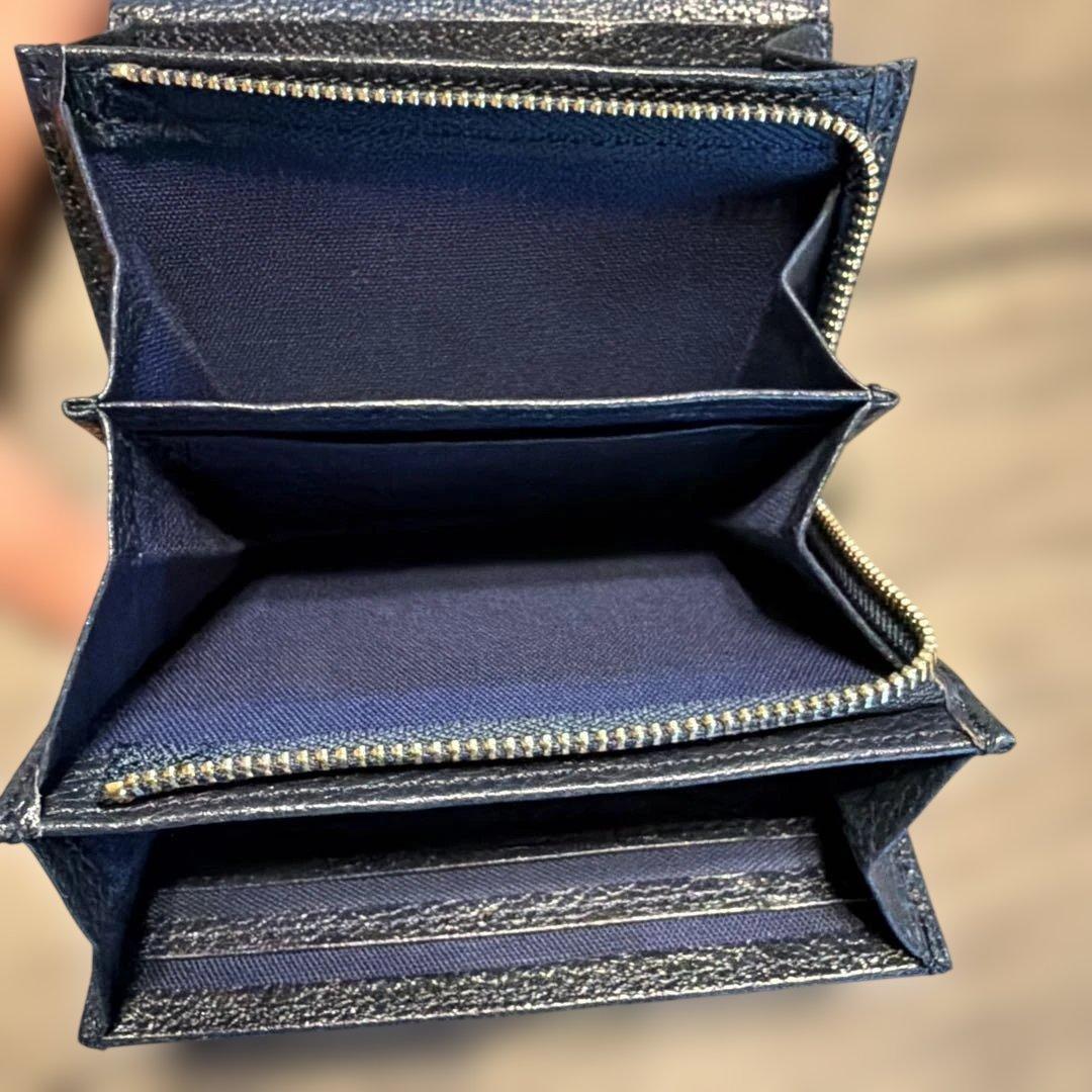 【美品】Kissora 本革　ソリド KISP-002 ミニ財布 日本製 レザー