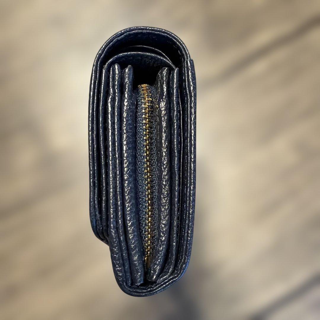 【美品】Kissora 本革　ソリド KISP-002 ミニ財布 日本製 レザー