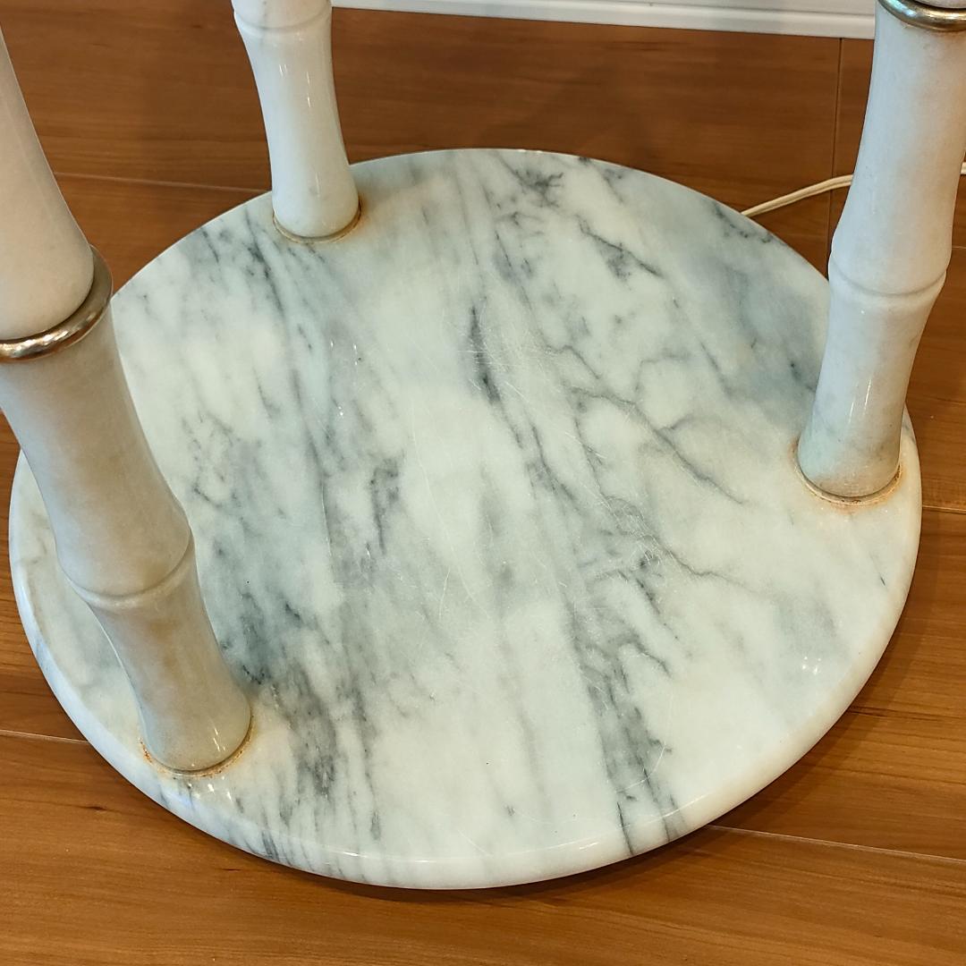 大理石　アンティークランプ　テーブル付き　調光3段階