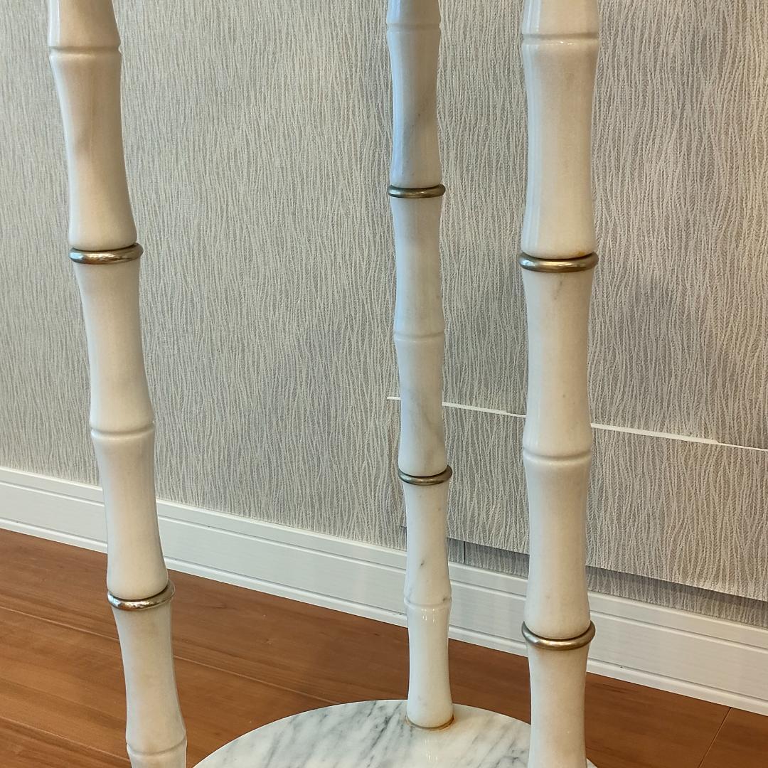 大理石　アンティークランプ　テーブル付き　調光3段階