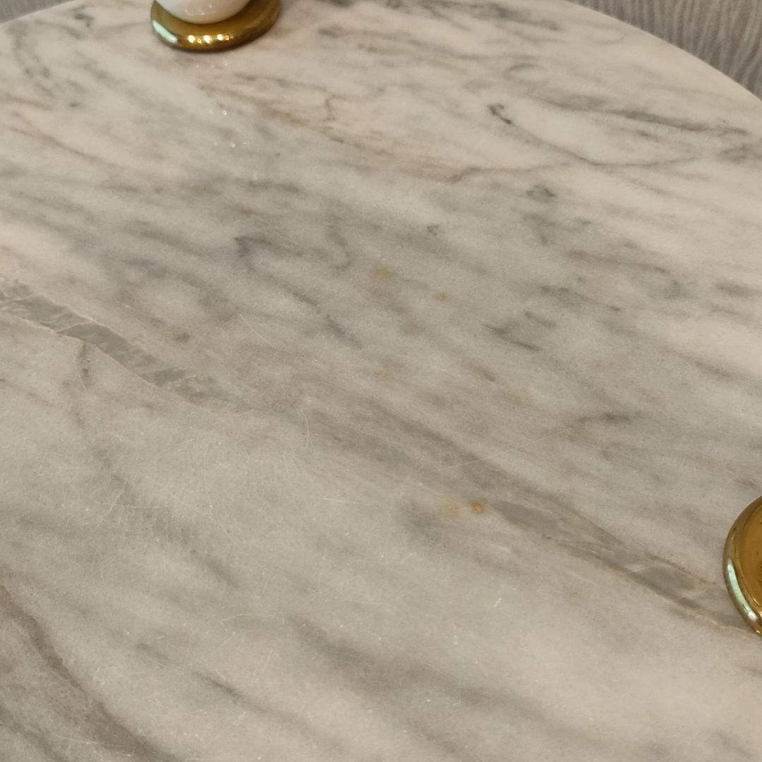 大理石　アンティークランプ　テーブル付き　調光3段階