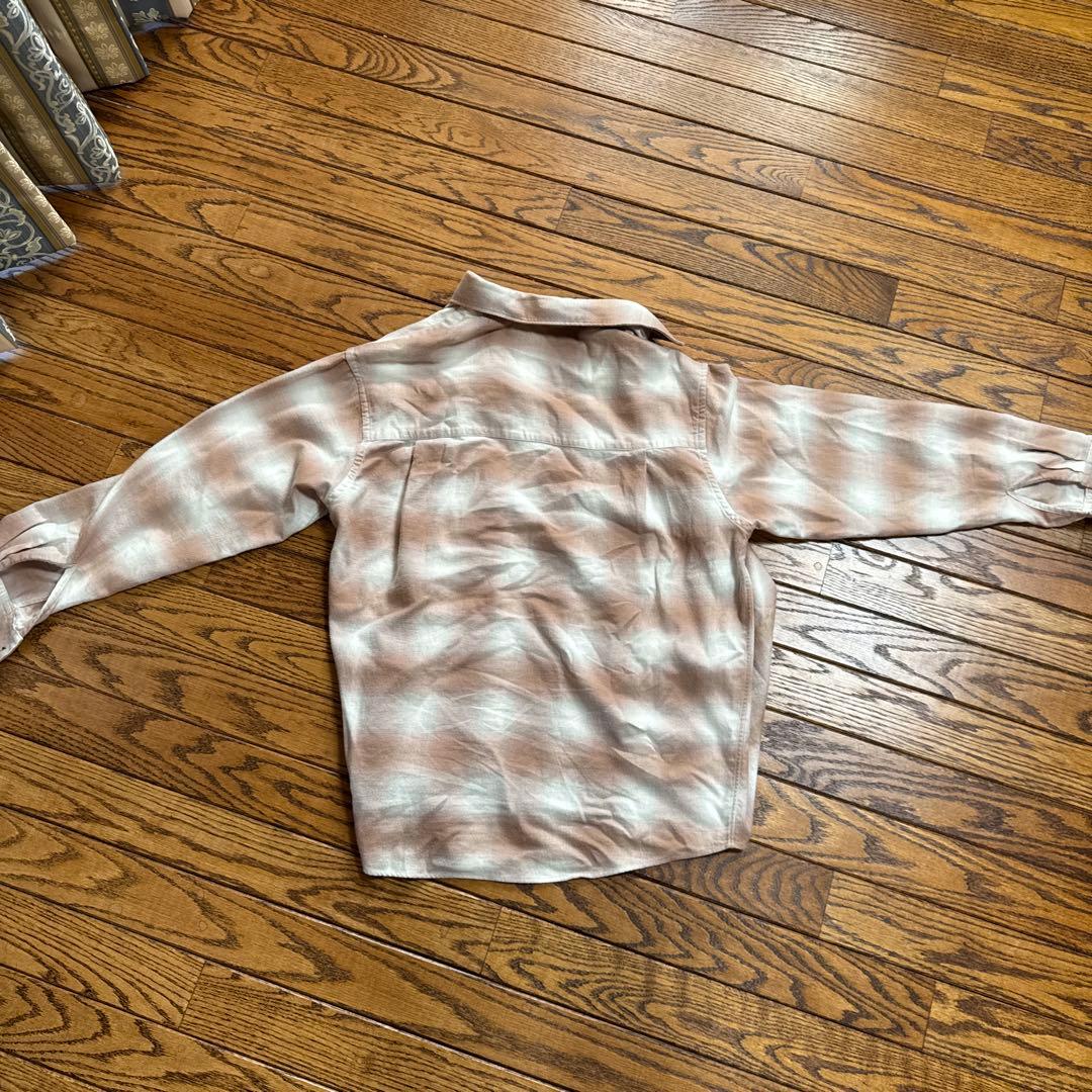 RHC コットン100% チェック柄 長袖シャツ S