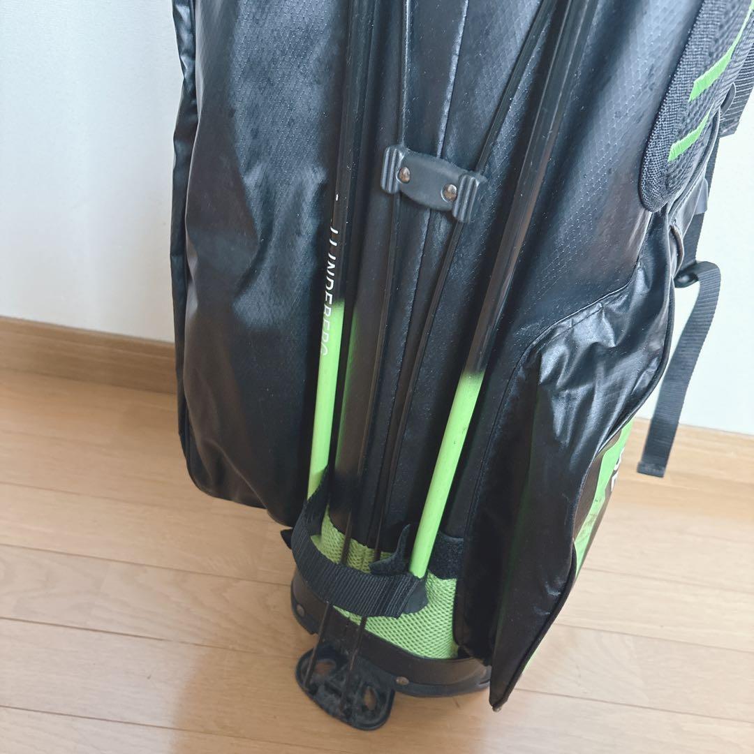 K355 J.LINDBEBRG スタンドキャディバック　グリーンブラック