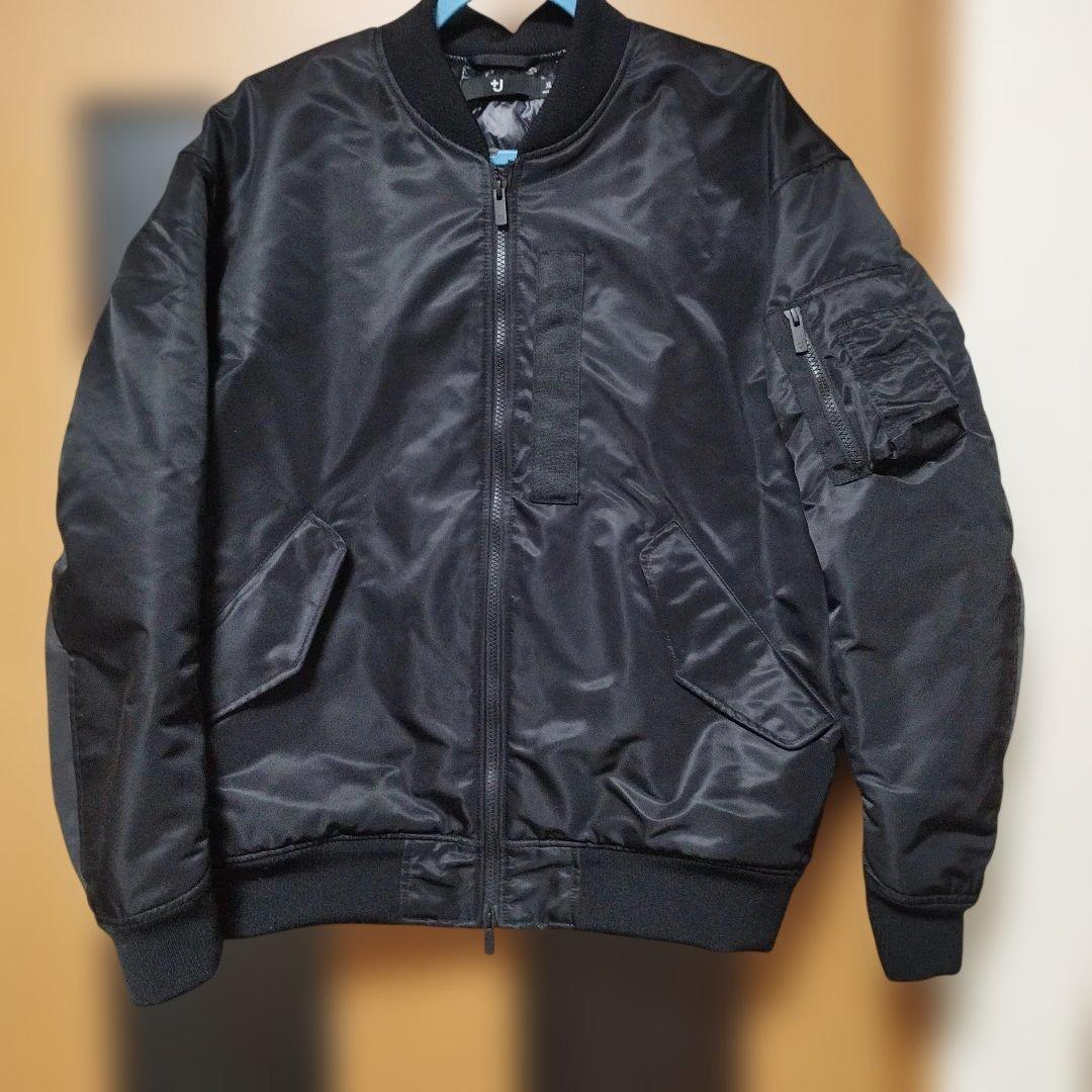 ユニクロ限定+J ハイブリッドダウンオーバーサイズ復刻コラボMA-1 (XL)