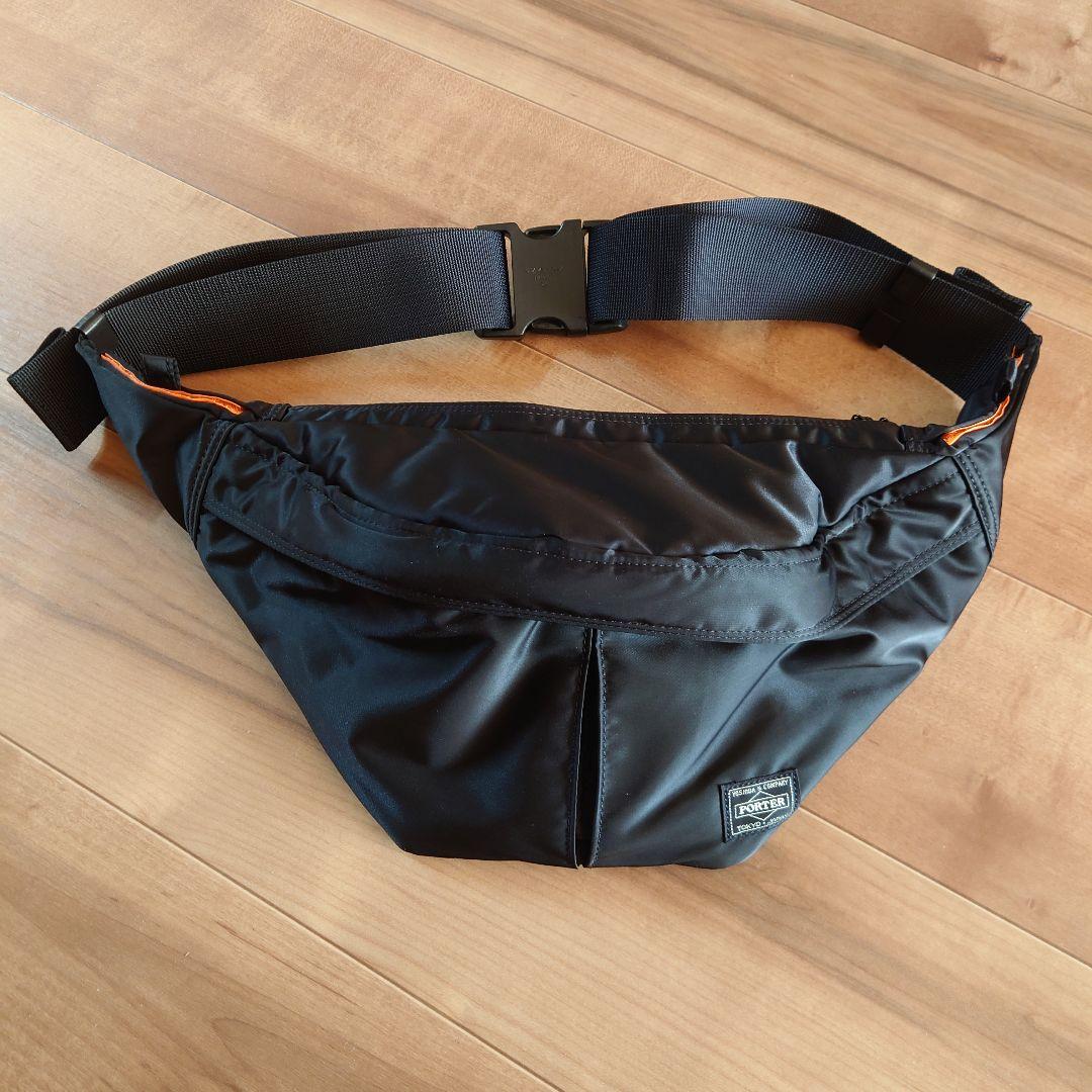 未使用 PORTER ポーター タンカー ウエストバッグ L ブラック