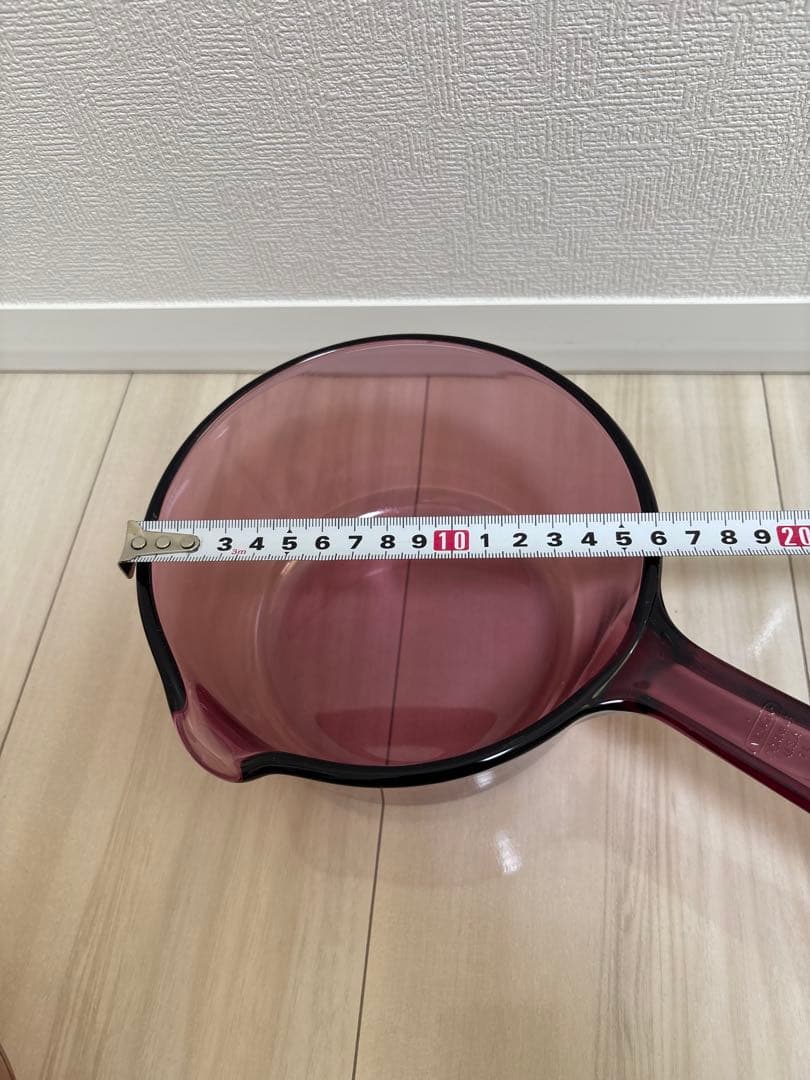 VISION ビジョン 昭和レトロ パイレックス USA　ガラス製　耐熱 片手鍋