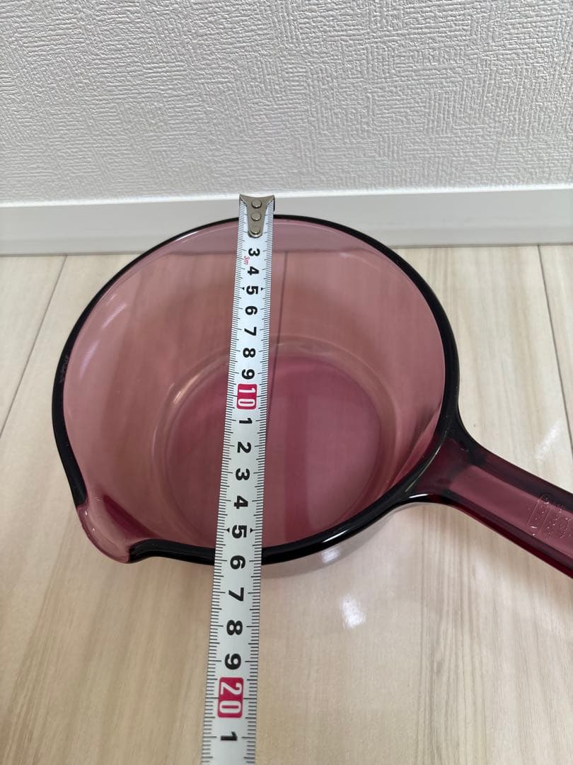 VISION ビジョン 昭和レトロ パイレックス USA　ガラス製　耐熱 片手鍋