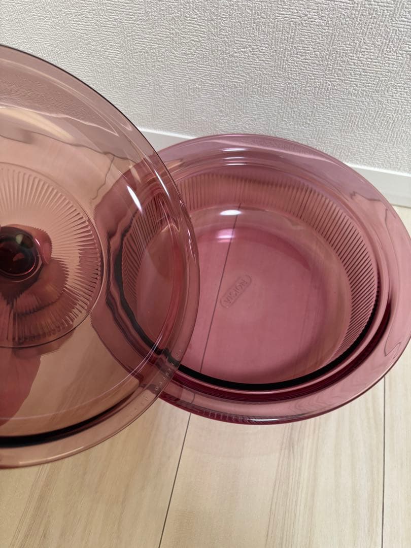 VISION ビジョン 昭和レトロ パイレックス USA　ガラス製　耐熱 片手鍋