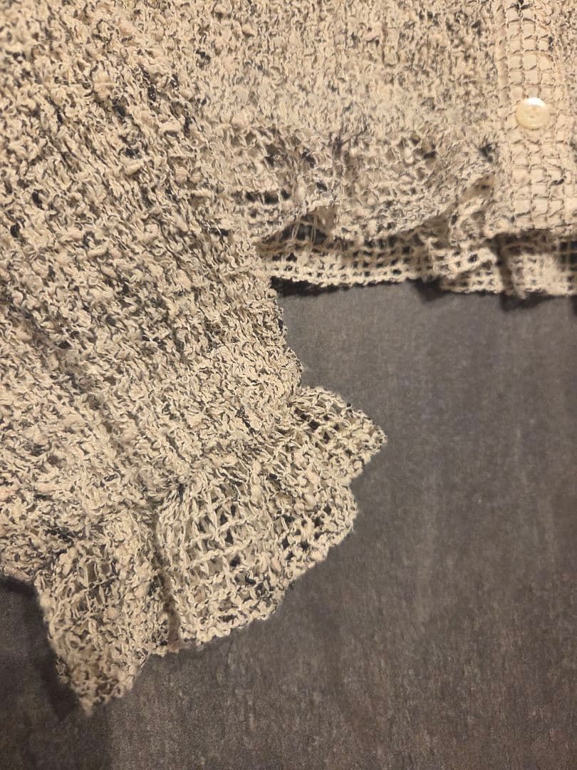 【美品】CLANE 長袖ニットシャツ